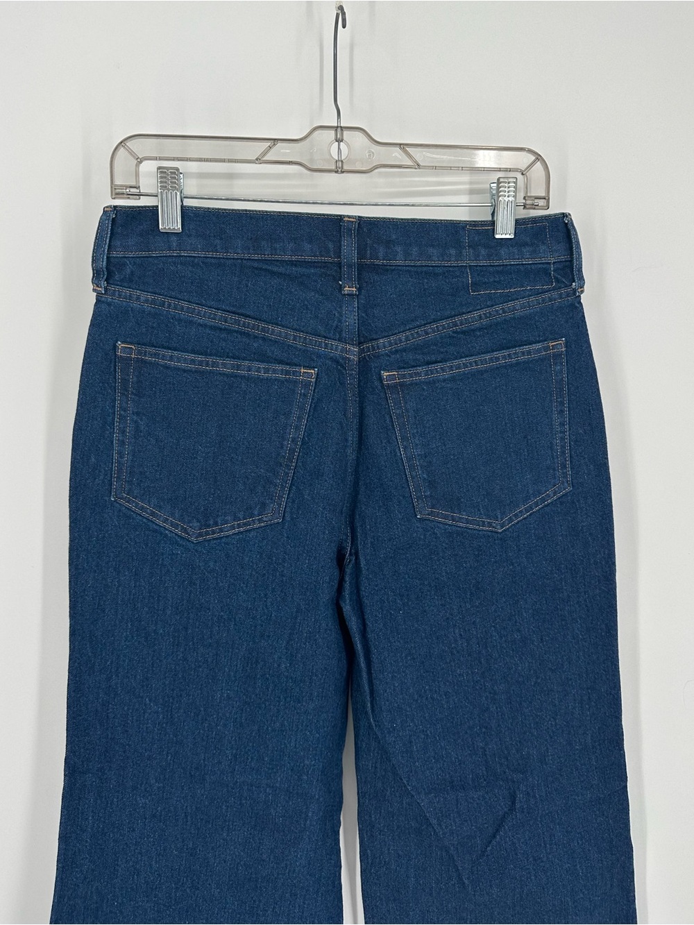 J. Crew Denim Trouser Wide Leg Jean Size 27 Rinse Wash High Ride Semi-Stretch - Picture 8 of 12